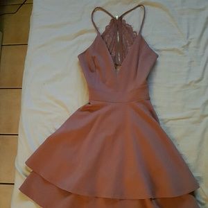 Dusty Rose pink dress